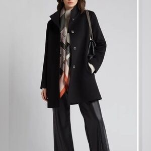 Loro Piana × Fleurette $1198 Wool
Black Car‎ Coat Sz 14